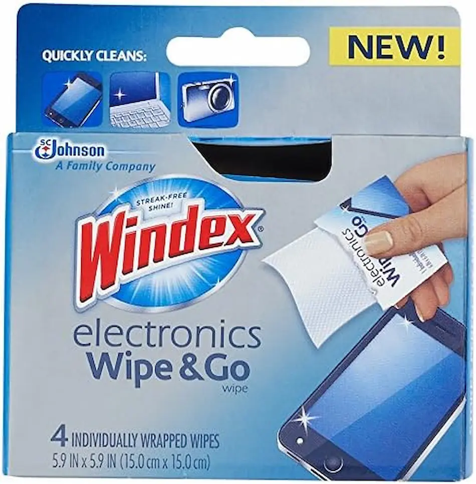 Windex Electronics 'Wipe and Go' Wipes, 4CT